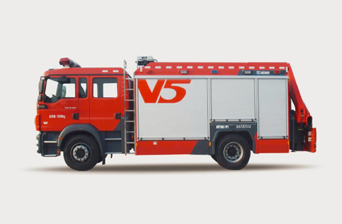 Camin de bomberos de rescate de emergencia